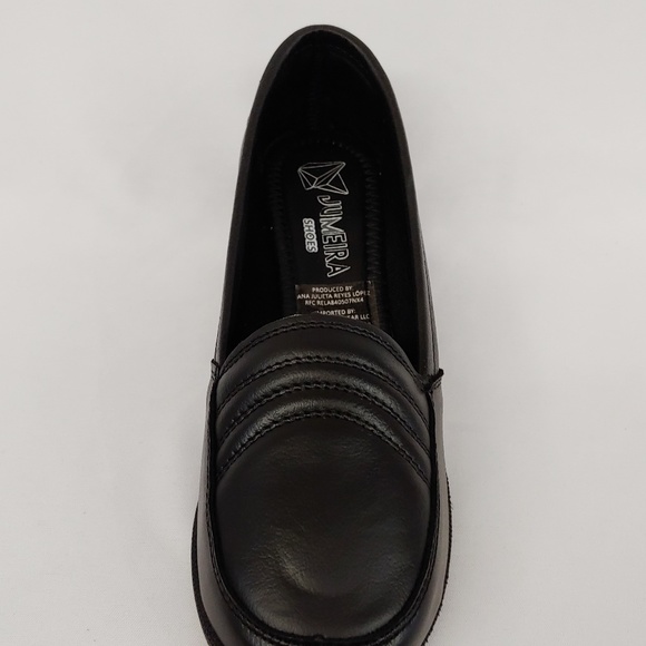 Black Comfort Shoe with Wedge Heel - Picture 3 of 8